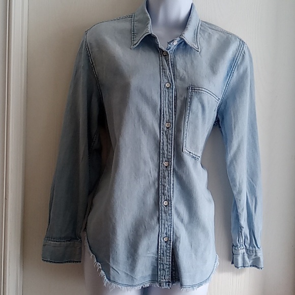 Noisy may Tops - Noisy May | Denim Light Wash Shirt